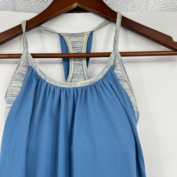 Lululemon No Limits Tank Limitless Blue Wee Are From Space Polar Cream size 4 - Picture 7 of 9